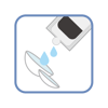 Rinsing lenses during the day time